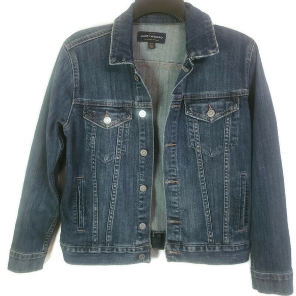 Lucky Brand "The Tomboy Trucker" Jean jacket size Small - Picture 1 of 6